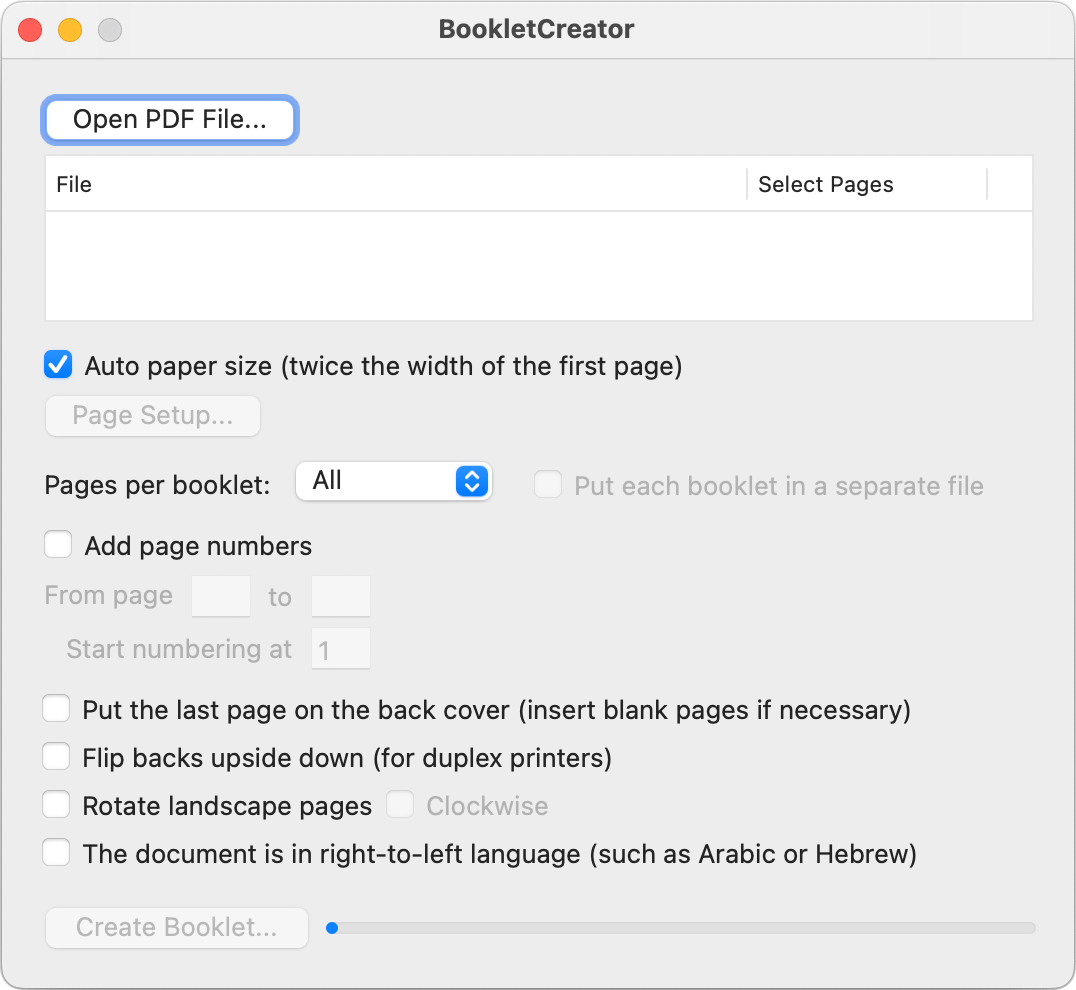 BookletCreator for Mac